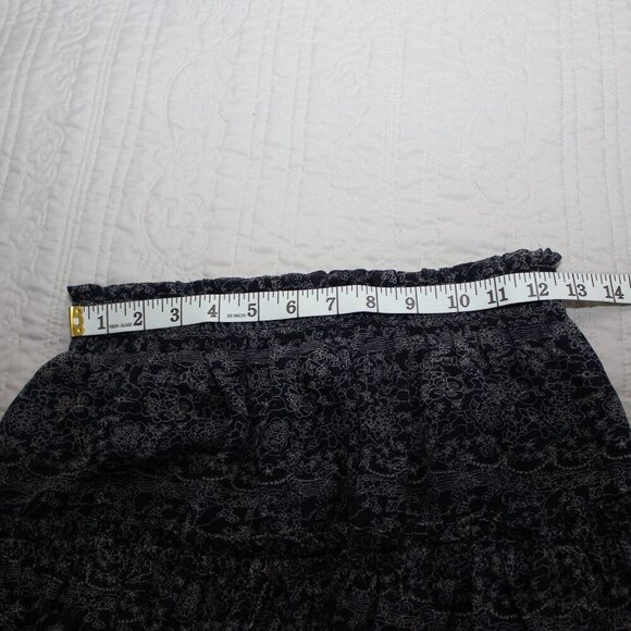 Misa Los Angeles Womens Marion Mini Skirt Ruffles Blue White Size Small Lined - Picture 6 of 8